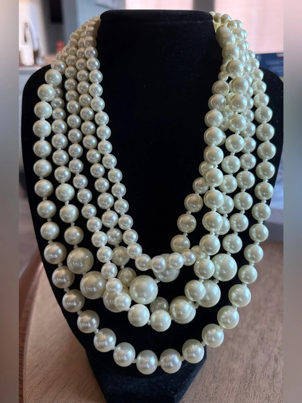 J.Crew Multi-Strand Pearl Statement Necklace